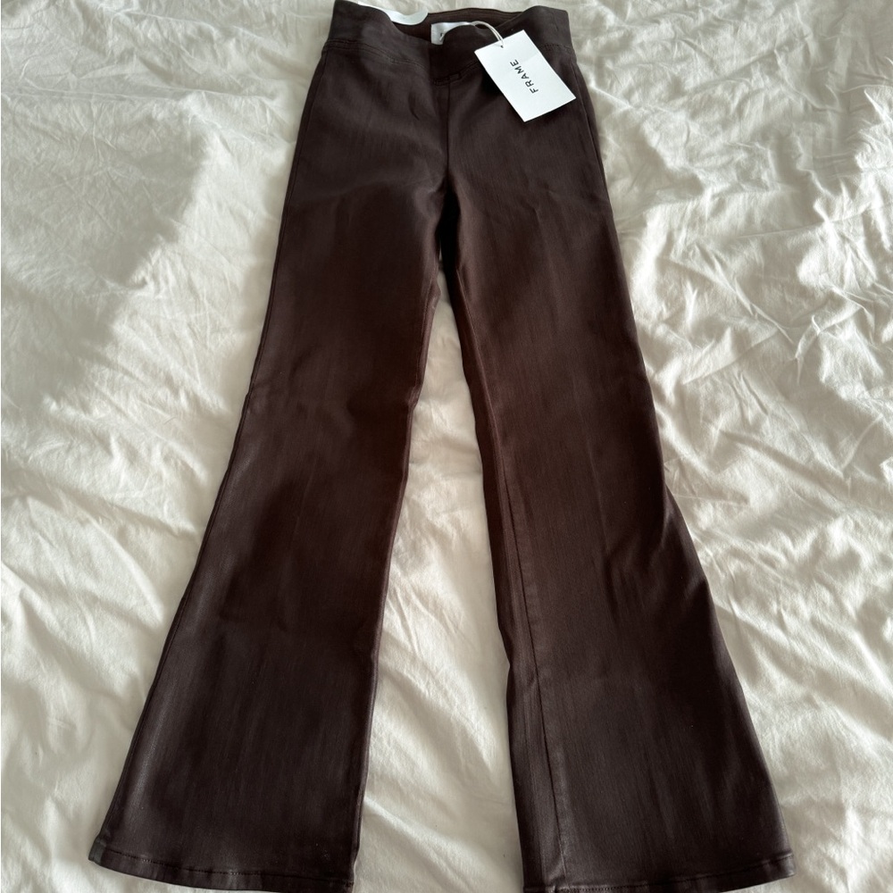 Jetset Crop Mini Boot Leather Pants